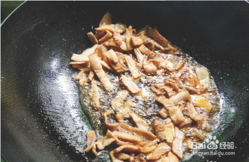 芹菜腐竹炒肉片