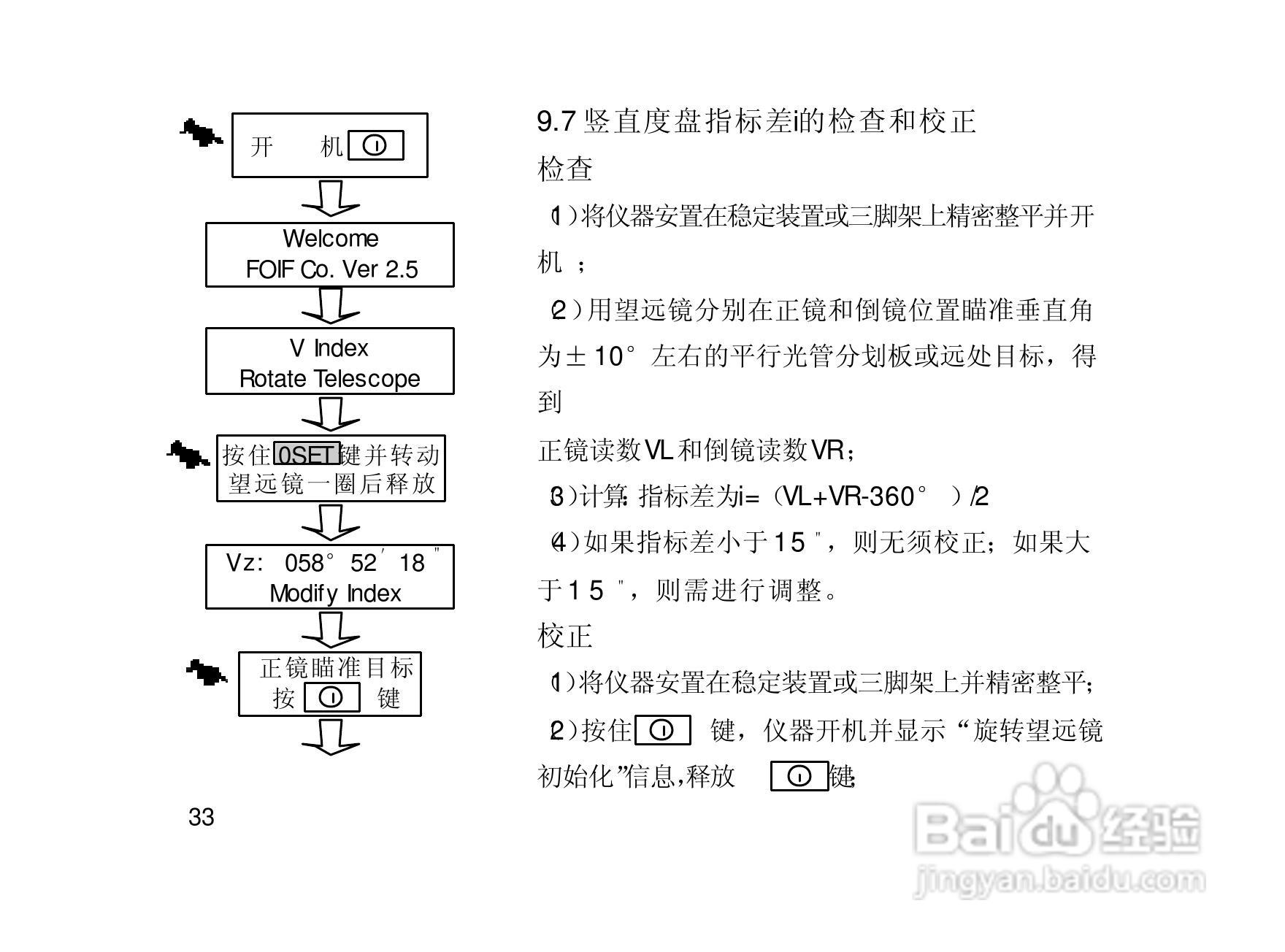 一光电子经纬仪DT105S使用说明书:[4]