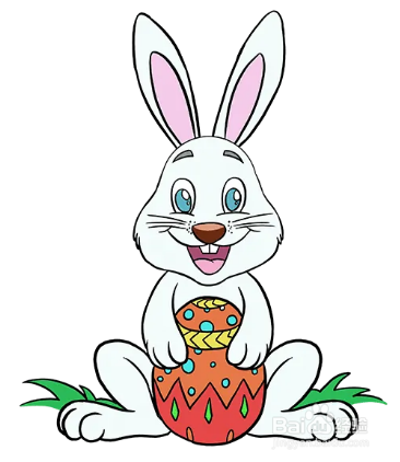 怎么画复活节的兔子?