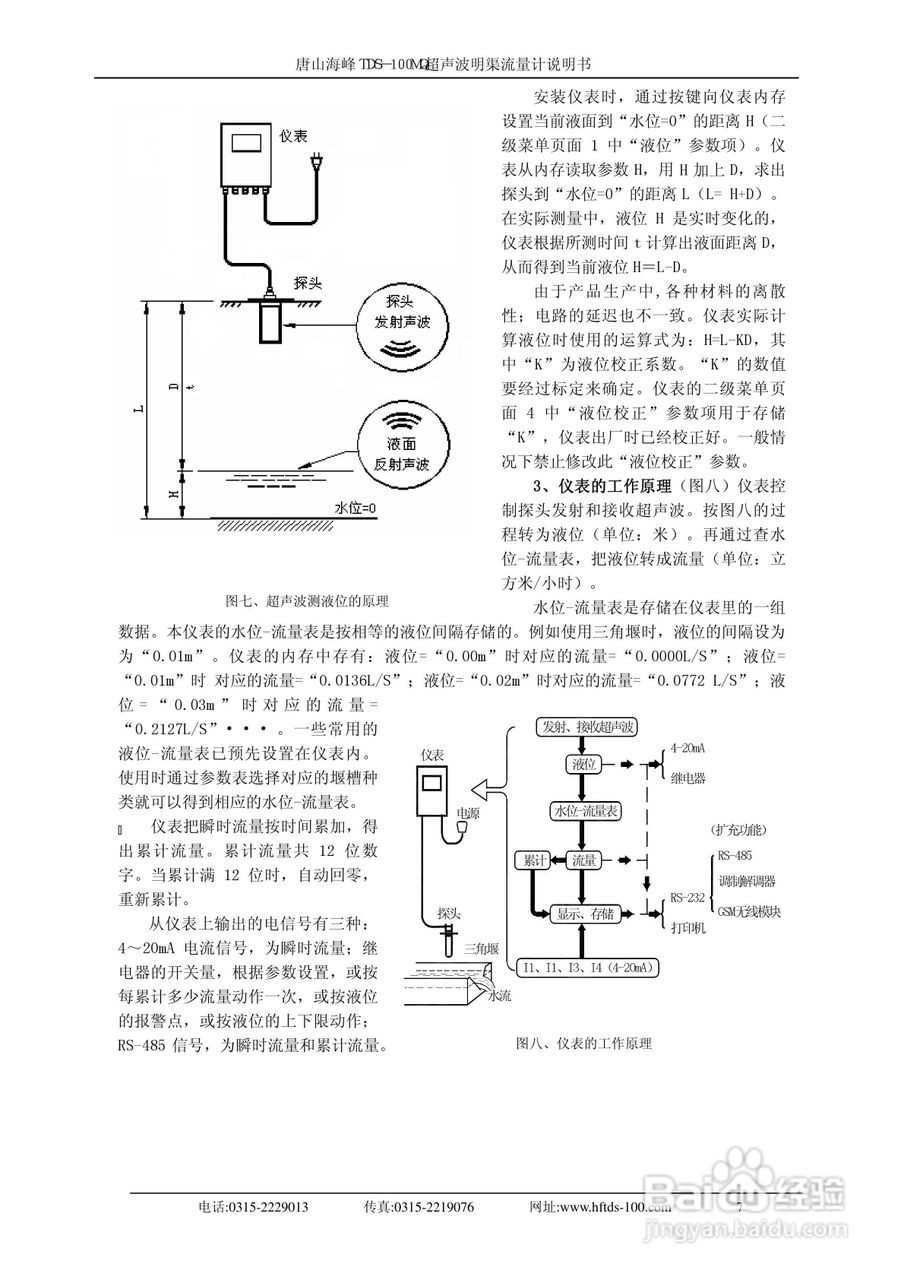 TDS-100MQ型明渠流量计使用说明书:[1]