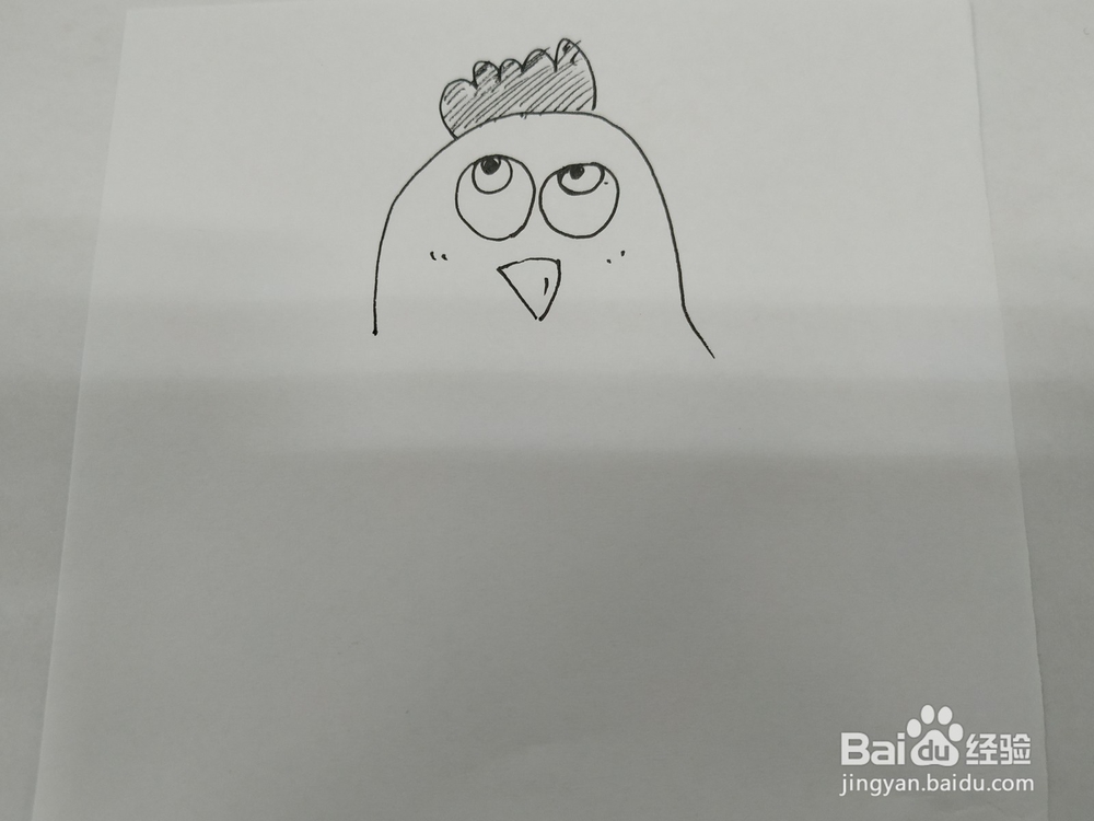 喝啤酒吃串串的小鸡简笔画怎么画？