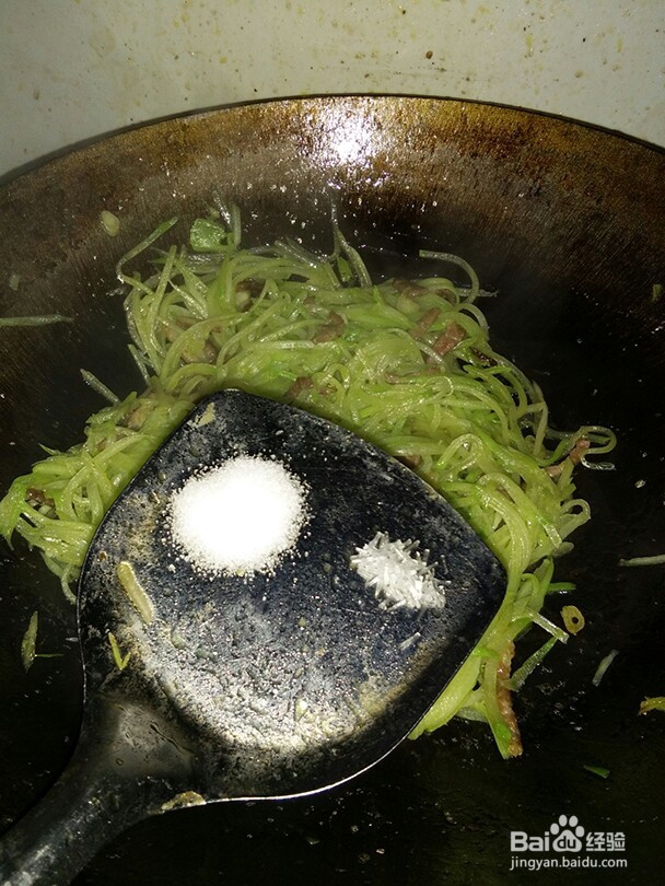 佛手瓜炒肉丝