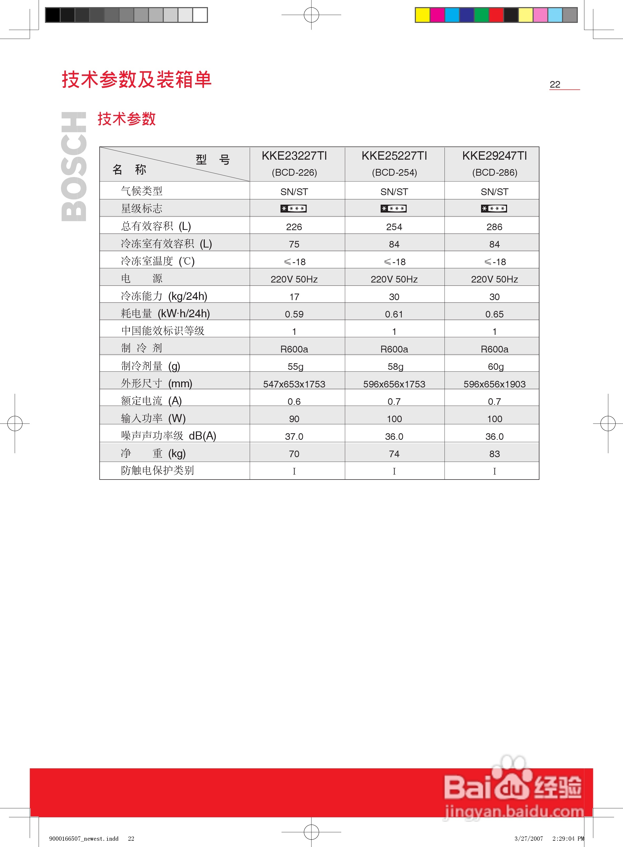 博世BCD-264冰箱使用说明书:[3]