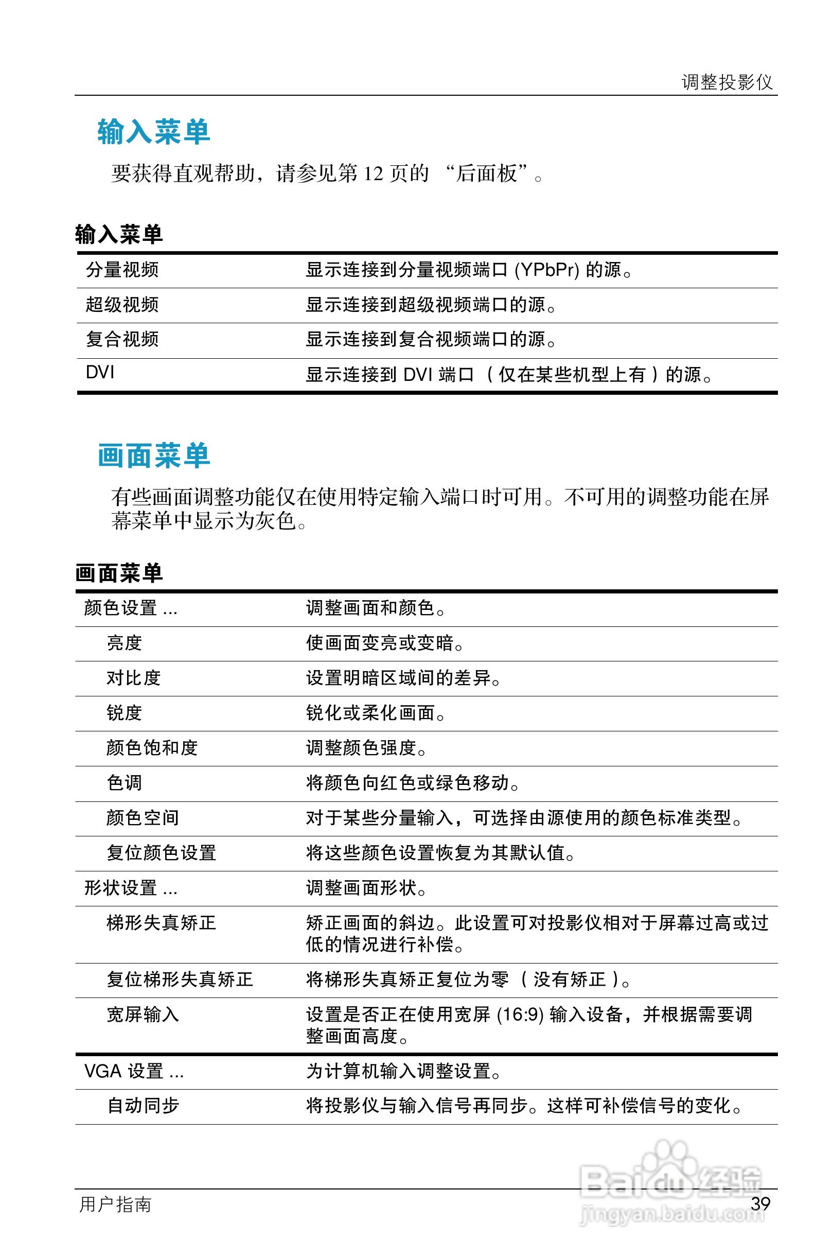 HP ep7100 Series Home Cinema数字投影仪用户说明书:[4]