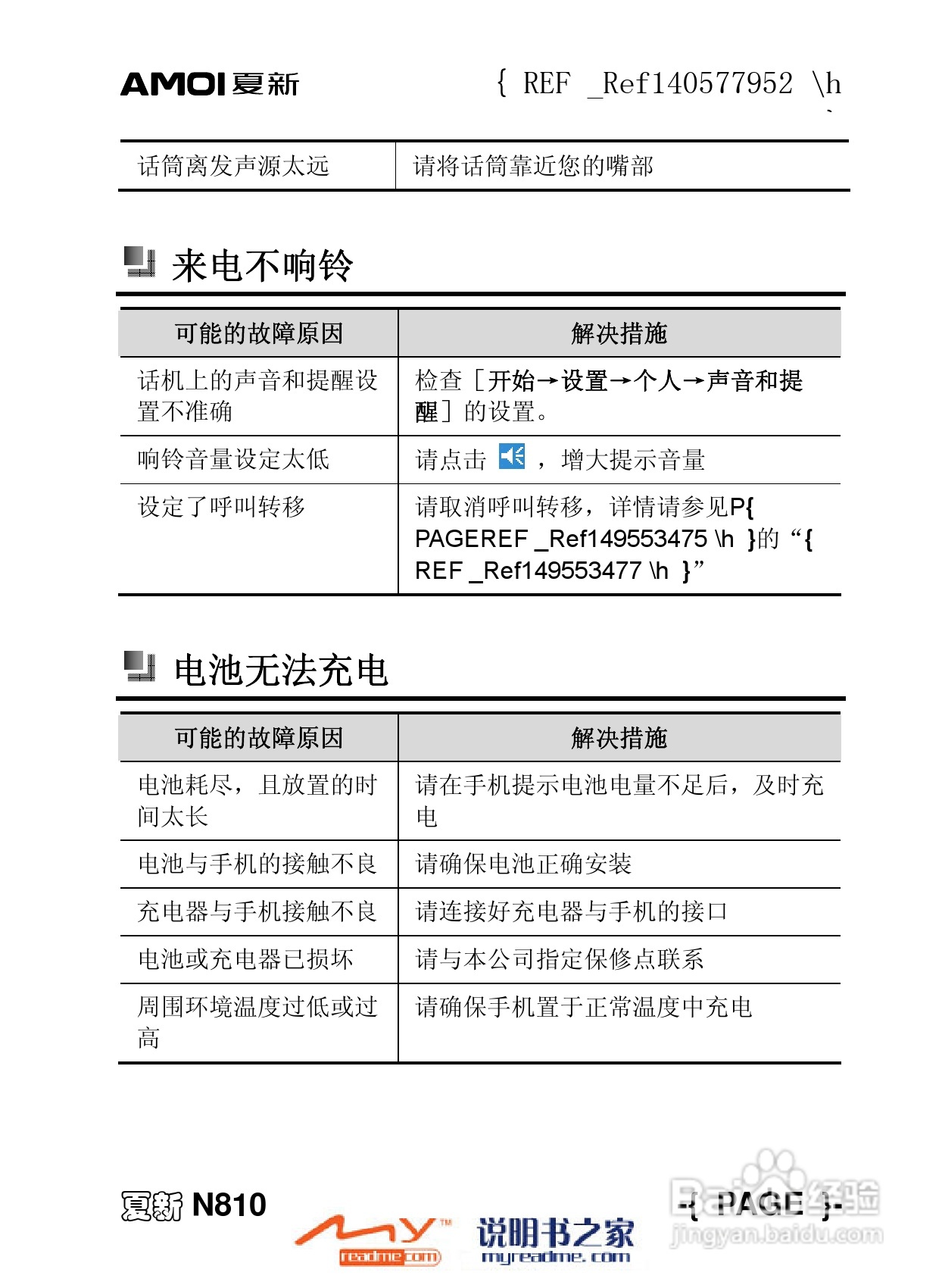 夏新N810手机使用说明书:[14]