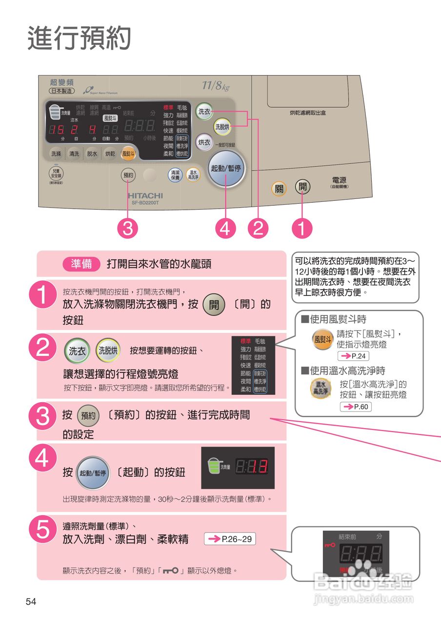 日立SF-BD2200TR洗衣机使用说明书:[6]