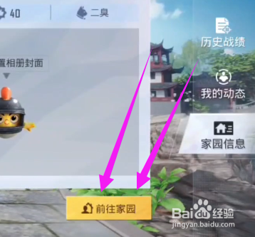 和平精英如何进入家园