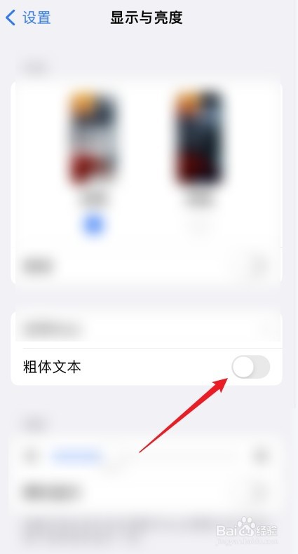 怎么设置iPhone中的文字为粗体文字