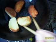 美味的炸馒头片