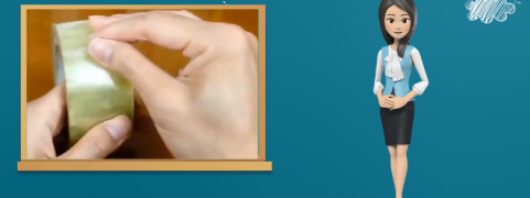 胶带怎么缠圆球