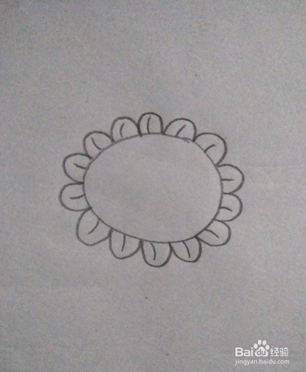 向日葵简笔画教学
