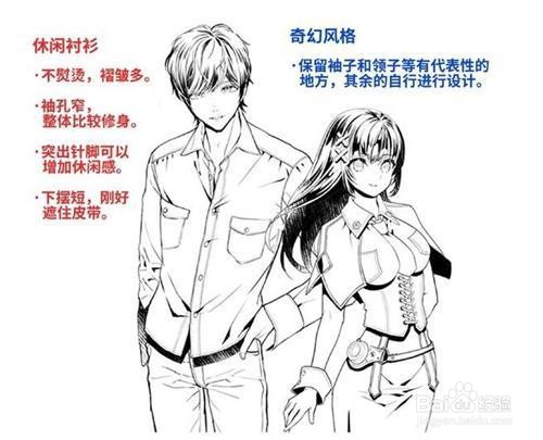 商务衬衫怎么画？