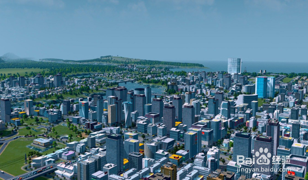 城市天际线怎么画圆道路