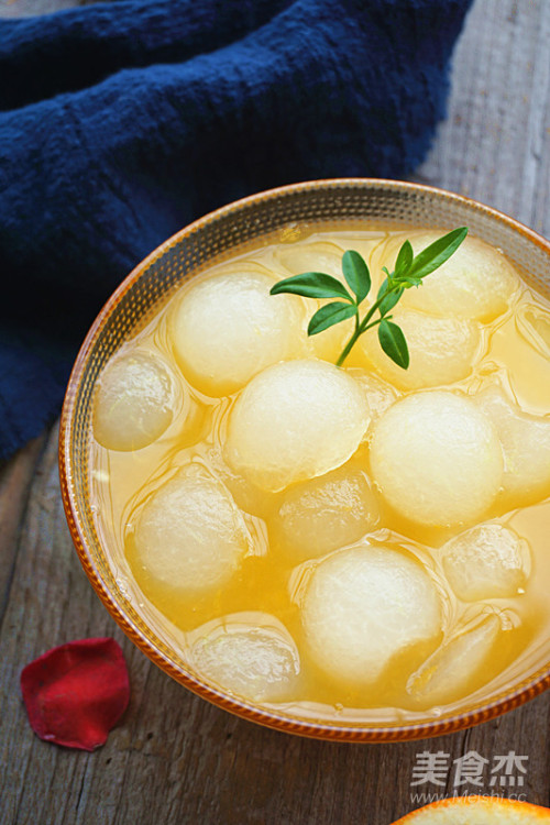 橙汁冬瓜球的做法