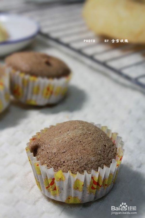 天使也可能是黑的——可可天使杯子蛋糕