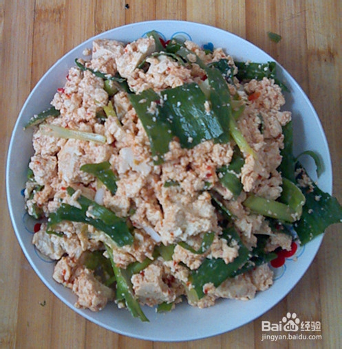 好吃的小葱拌豆腐