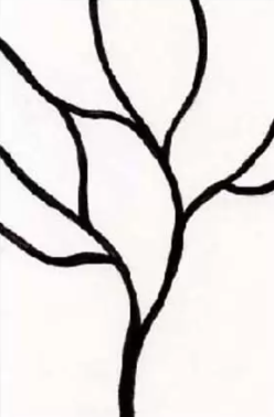 如何用混合颜色画秋天树木的抽象图案