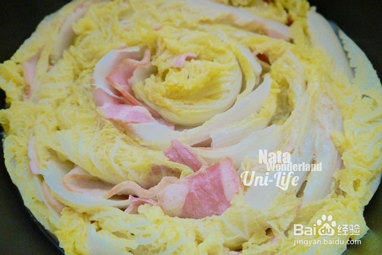 赞不绝口的培根白菜锅