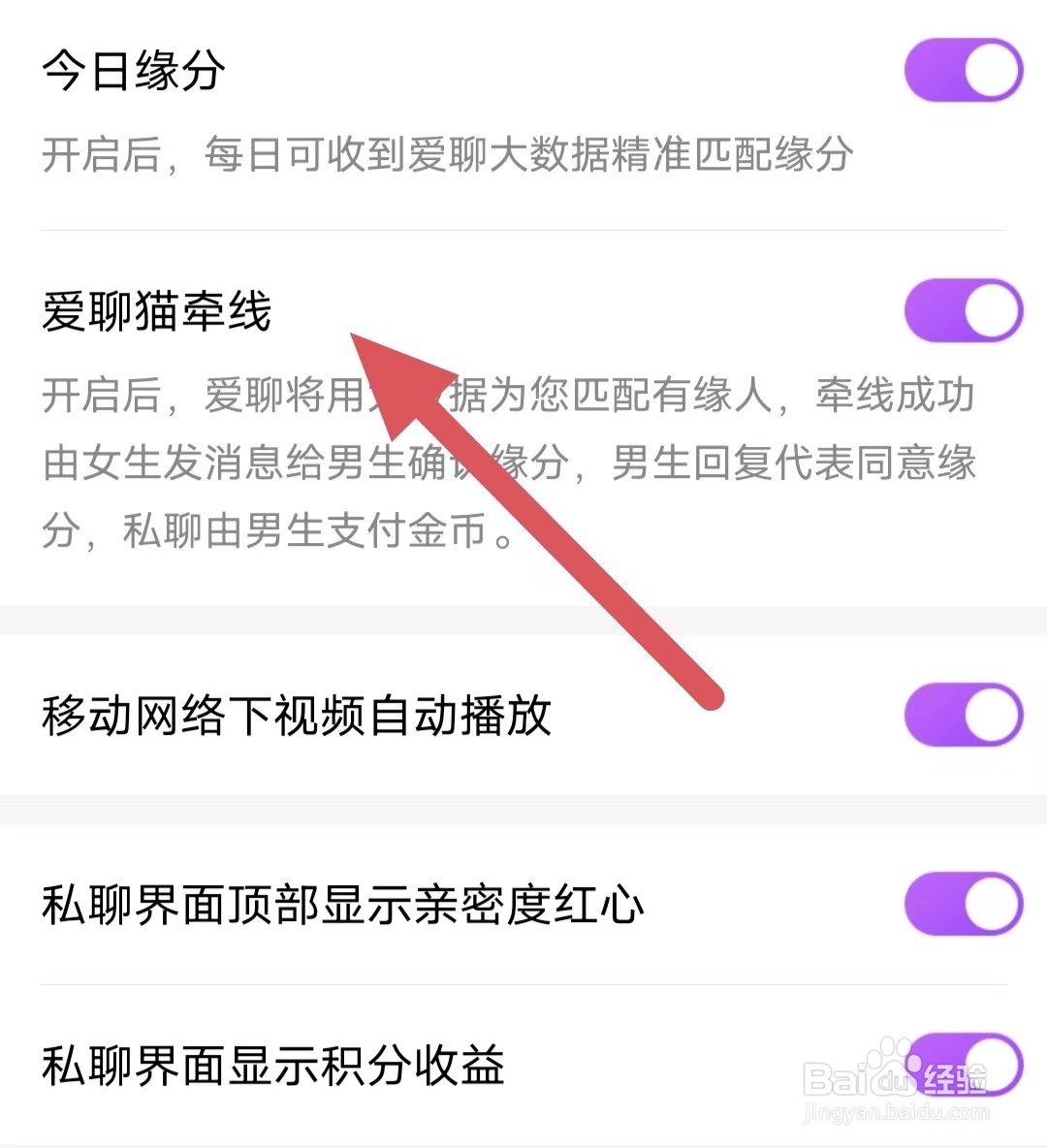 爱聊如何开启爱聊猫牵线