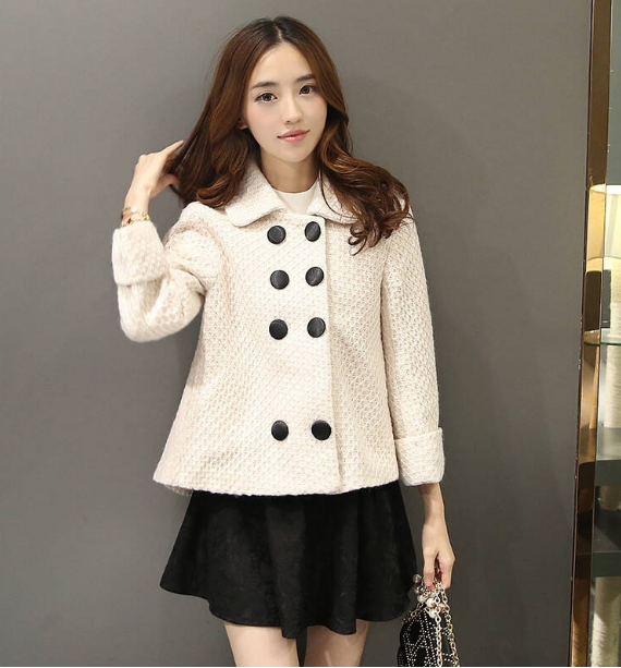 短款毛呢外套怎么搭配