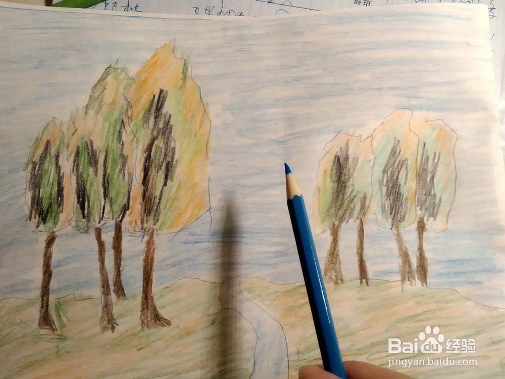 油画树怎么画