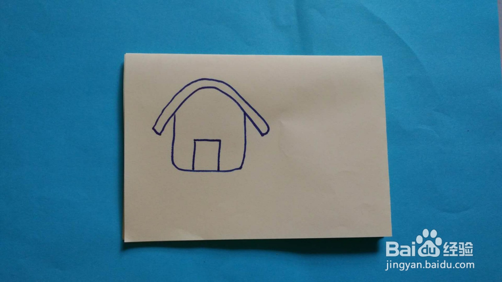 一幅完整场景的简笔画