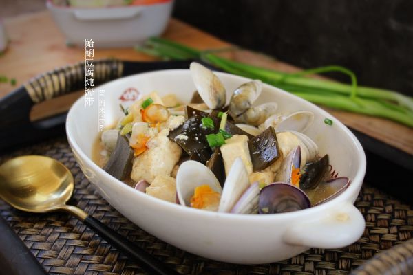 蛤蜊豆腐炖海带