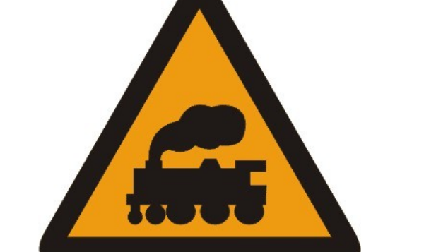 无人看守铁路道口标志是什么