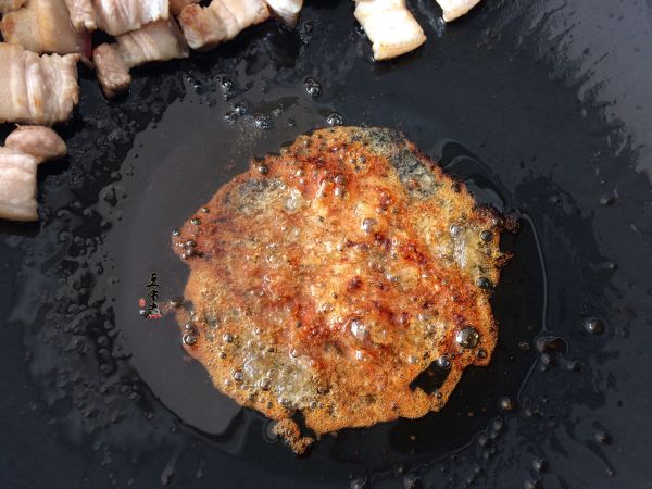 蒜苗面筋烧五花肉
