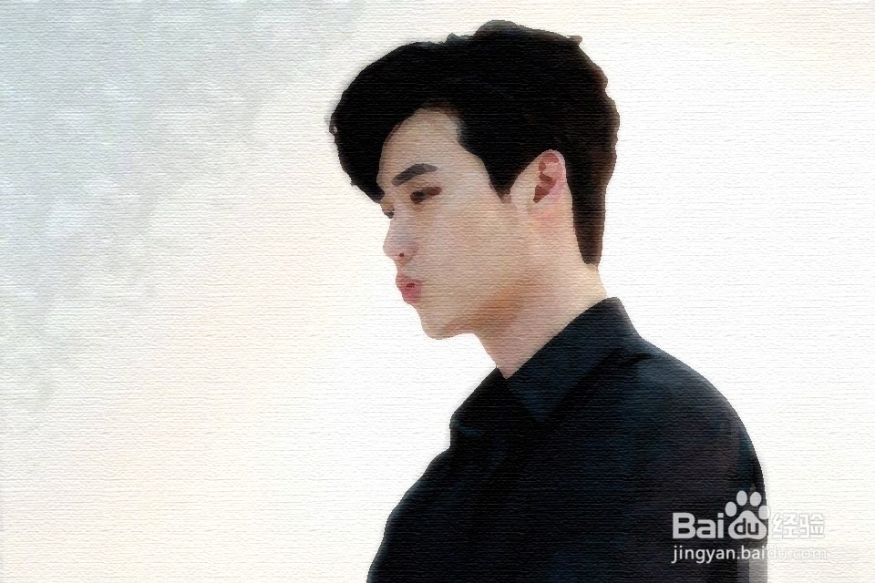 如何把图片做出画布效果?