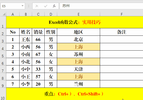 Excel 函数公式:每天都要使用的6个Excel技巧