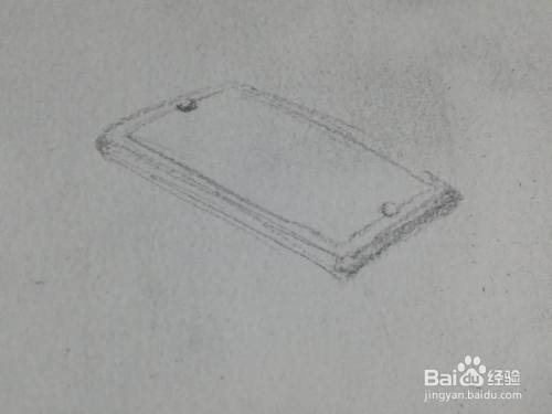 如何画一个手机的素描