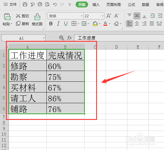 WPS表格如何快速调整字体大小