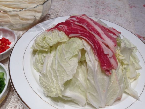 豉油肥牛金针白菜