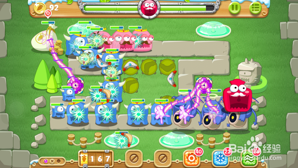 保卫萝卜2 地下庄园 D5关 金萝卜＋任务1