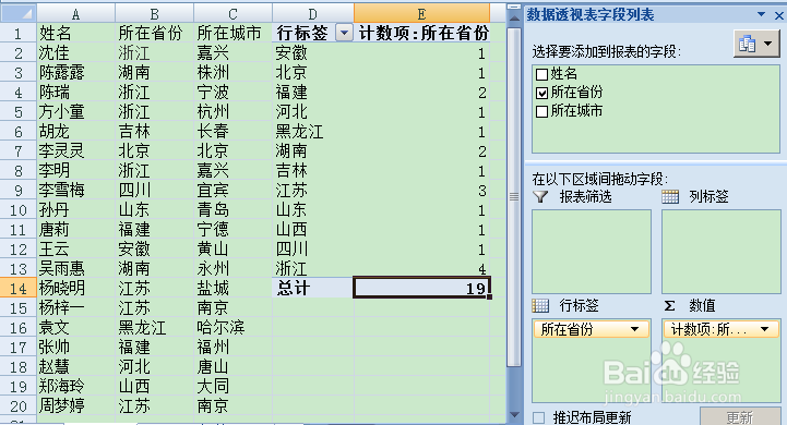 Excel怎么快速统计出现次数