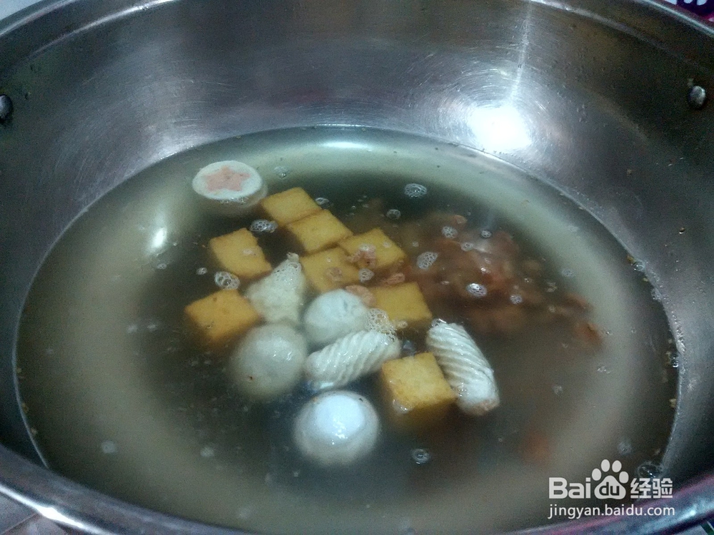 白菜虾仁土豆火锅丸羊肉片火锅