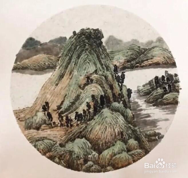国画淡彩山水教程步骤详解