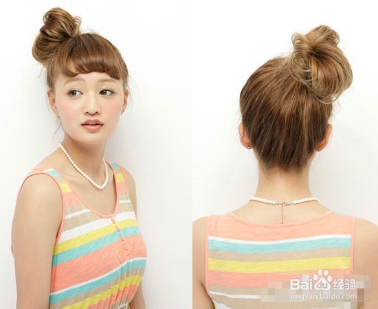 女生时尚扎发型