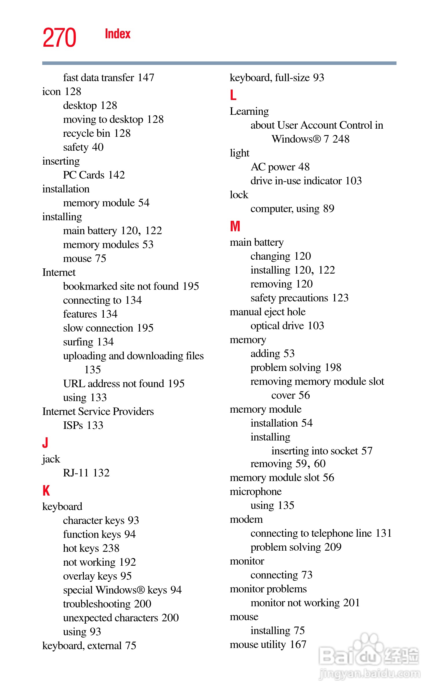 东芝M750笔记本电脑使用说明书:[27]