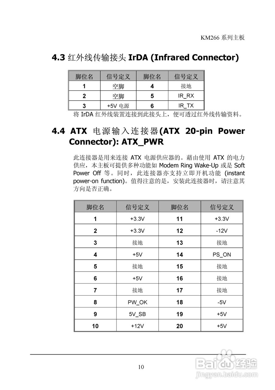 青云 KM266主板说明书:[2]