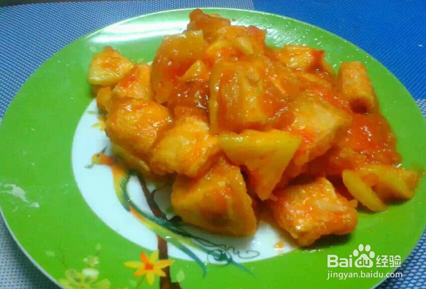 菠萝咕噜豆腐