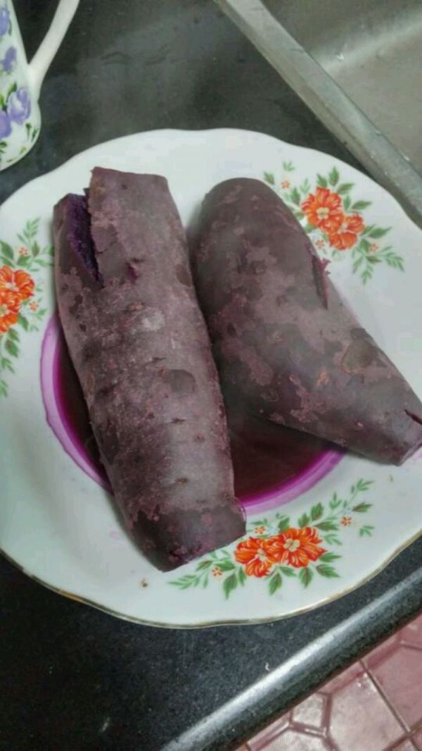 紫薯玫瑰花馒头