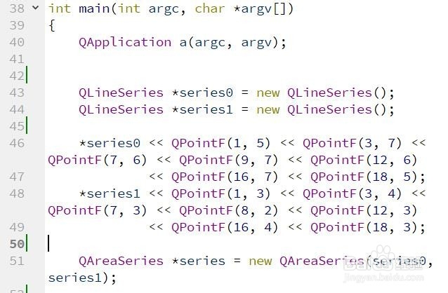 Qt如何快速创建面积图图表？