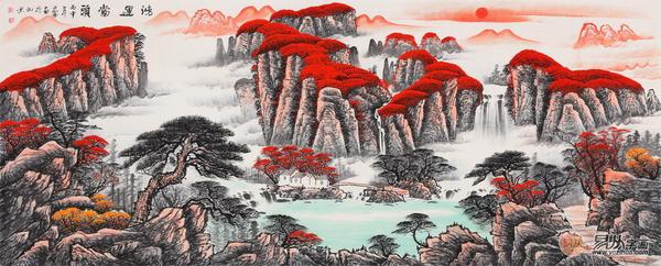 家居装饰画如何提升运势，一幅山水画帮你搞定！