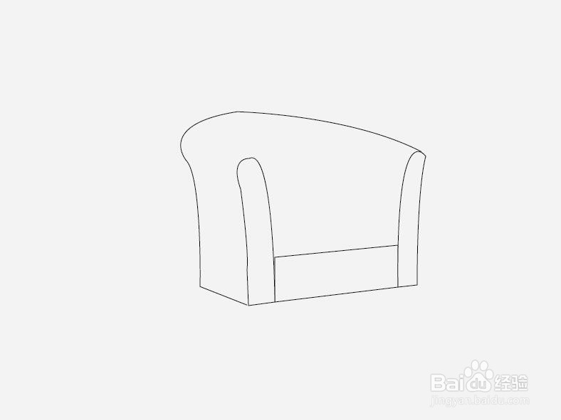怎样用简笔画沙发