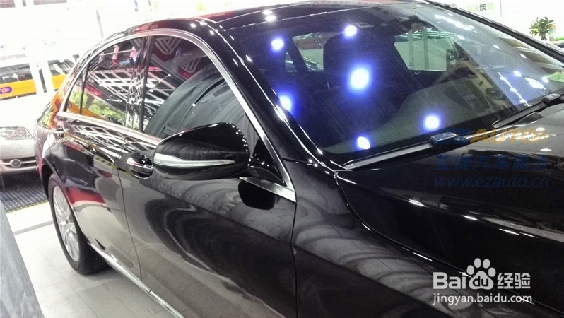 汽车美容 奔驰S400L汽车美容镀晶保养