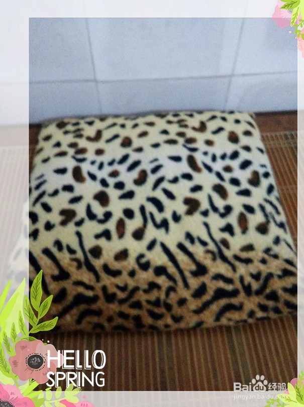 #手工#废物利用条纹衬衫变枕套