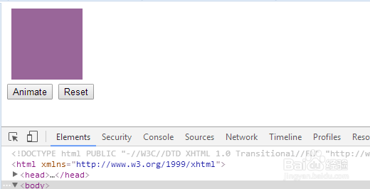 jQuery:animate() 方法改变 