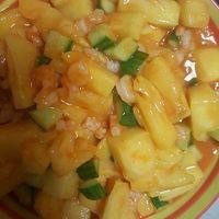 菠萝炒虾仁的做法
